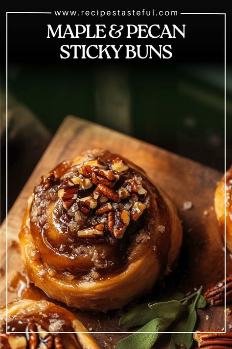 Maple Pecan Sticky Buns, Maple Pecan Danish, Sticky Buns Bread Machine, Amish Sticky Buns, Walnut Sticky Buns, Maple Sticky Buns, Pecan Filling, Best Bread Machine, Pecan Sticky Buns