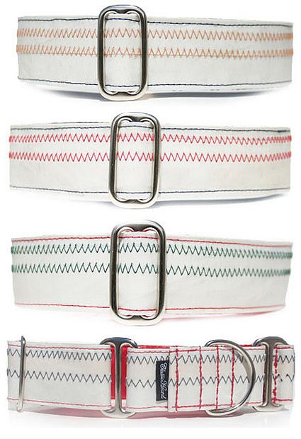 Sailcloth Dog Collar - Boatmodo | The Best Gifts for Boaters Gifts For Boaters, Recycled Sails, Sail Cloth, Recycled Sailcloth, Sail Bag, Upcycled Bag, Dog Rules, Sailing Outfit, Dog Accessories