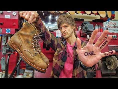 ONE MAJOR FLAW WITH REDWING | IRON RANGER RECRAFT - YouTube Redwing Iron Ranger, Iron Rangers, Iron Ranger, Red Wing Boots, Shoe Repair, Red Wings, Join Us, Nfl, Boots