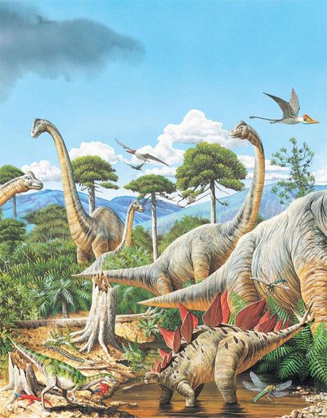 Dinosaur Facts For Kids, Prehistoric Fauna, Dinosaur History, Vintage Dinosaur, Prehistoric Wildlife, Largest Dinosaur, All Dinosaurs, Prehistoric World, Wonder Book