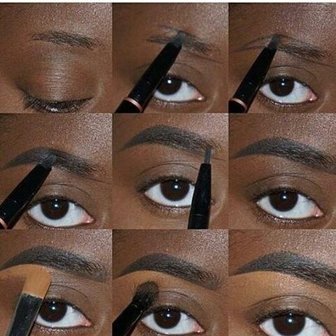 Did u know it is really this easy? Just keep it simple . Get yourself a brown/dark brown eyebrow pencil and some LA pro concealer (a shade or 2 lighter than your skin tone) and keep practicing the routine.  I know a lot of you guys know this already so pleased tag a friend who doesn't.  #teeka4didyouknowseries Don't forget to follow us for more beauty tips tricks and trends. #teeka4 Lily Collins Eyebrows, Black Makeup Looks, Uneven Eyebrows, No Eyebrows, Instagram Eyebrows, Eyebrow Concealer, Eyebrow Before And After, Ombre Eyebrows, Brown Eyebrow Pencil