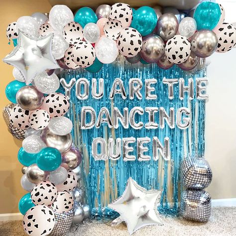 JeVenis You are the Dancing Queen Decoration You are the Dancing Queen Balloons You are the Dancing Queen Banner You are the Dancing Queen Sign 70s Disco Decoration 70s Disco Party Supplies : Amazon.co.uk: Toys & Games Mamamia Party, Dancing Queen Party, Queen Sign, Birthday 17, 70s Disco Party, Disco Decorations, 30th Bday, 70s Disco, 17th Birthday