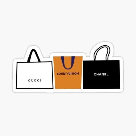 Luxury Shopping Bags, Plakat Design Inspiration, Koleksi Parfum, ليلو وستيتش, Funny Laptop Stickers, Stickers Cool, Sticker Design Inspiration, Preppy Stickers, Cute Laptop Stickers