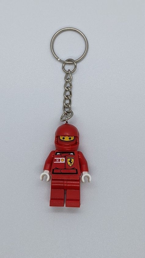 Ferrari Keychain, F1 Keychain, F1 Lego, Lego F1, Lego Keychain, Lego Ferrari, F1 Ferrari, Pit Crew, Formula 1 Car Racing