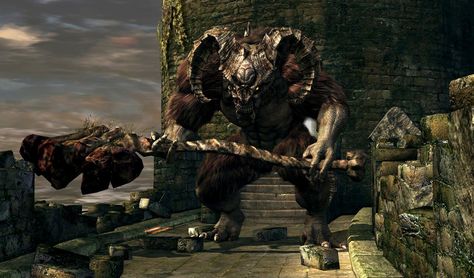 Dark Souls Remastered: Taurus Demon Boss FIght IGN shows you one way for defeating the Taurus Demon an early boss in Dark Souls (Remastered). May 24 2018 at 12:51AM  https://www.youtube.com/user/ScottDogGaming Taurus Demon, Havel The Rock, Dark Souls Remastered, Bull Shot, Iron Golem, Souls Art, Dark Souls Art, Dark Soul, Bloodborne