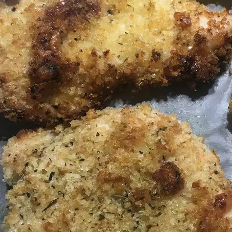 Simple Chicken Mayo with Parmesan and Bread Crumbs Recipe | Allrecipes Chicken Mayo Parmesan, Recipe With Mayonnaise, Parmesan Cheese Bread, Chicken Mayo, Bread Crumb Chicken, Bread Crumbs Recipe, Parmesan Bread, Mayonnaise Recipe, Chicken Breast Recipe