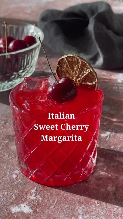 TikTok · Viral cocktails Cherry Margarita, Sweet Martini, Margarita Cocktails, Alcoholic Drinks Pictures, Cherry Drink, Flavored Margaritas, Cherry Cocktail, Homemade Cocktails, Yummy Alcoholic Drinks