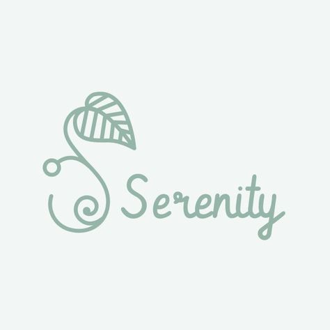 Linear Simple Serenity Spa Logo Spa Logo, Brand Kit, Home Logo, Business Branding, Free Graphic Design, Logo Templates, Join Us, Branding Design, Spa