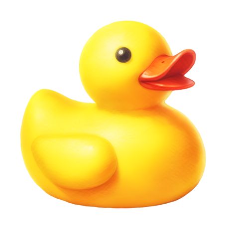 AI generated A bright yellow rubber duck toy. Rubber Duck Collection, Watercolour People, Plastic Duck, Duck Png, Yellow Rubber Duck, Painting Fish, School Murals, Duck Toy, Yellow Duck