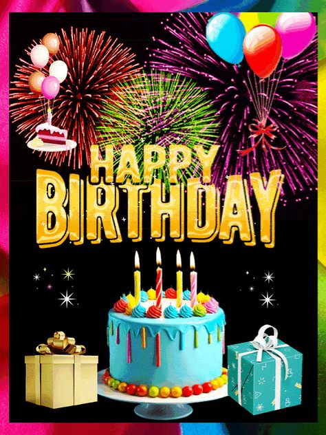 Special Happy Birthday Wishes Gif, Gif Birthday, Special Happy Birthday Wishes, Birthday Fireworks, Happy Birthday Wishes Song, Animated Happy Birthday Wishes, Birthday Wishes Gif, Happy Birthday Clip Art, Friday Coffee