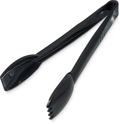 Carlisle 460903 Black 9132Inch Carly Salad Tong Case of 12 White Kitchen Utensils, Best Cooking Utensils, Commercial Cooking, Stainless Steel Kitchen Utensils, Salad Tongs, Kitchen Tool Set, Silicon Utensils, Tongs Kitchen, Cooking Utensils Set