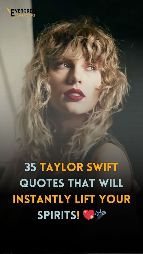 Taylor Swift Quotes that Will Instantly Lift Your Spirits! 💖🎤#TaylorSwiftQuotes #InspirationOverload" Taylor Swift Healing Quotes, Positive Taylor Swift Lyrics, Taylor Swift Senior Quotes, Taylor Swift Graduation Quotes, Taylor Swift Inspirational Quotes, Taylor Swift Quotes Inspirational, Back To School Captions, Song Quotes Taylor Swift, Quotes Taylor Swift