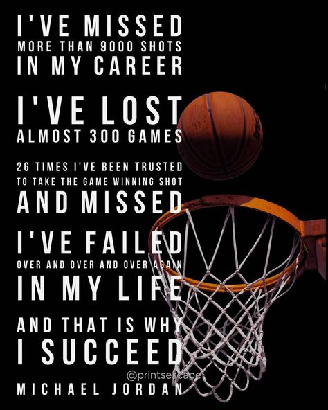 Basketball Players Quotes, Sports Theme Room, Motivational Basketball Quotes, Best Sports Quotes, Basketball Quotes Inspirational, Michael Jordan Quotes, Jordan Quotes, Strive For Greatness, Basketball Motivation