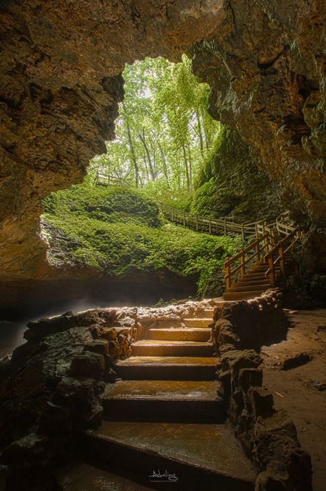 Dancehall Cave, part of Maquoketa Caves State Park, near Maquoketa, Iowa. #iowa #midwest Maquoketa Caves State Park, Majestic Places, April Travel, Iowa Road Trip, Iowa Travel, Birthday Vibes, Road Trip Places, Trip Destinations, Midwest Travel