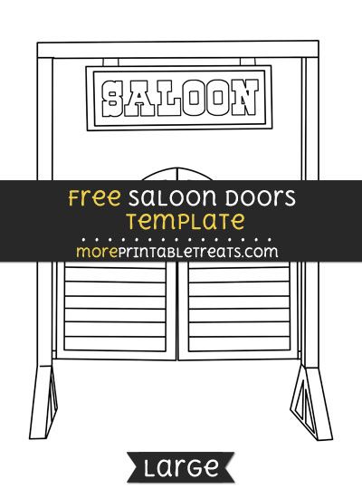 Saloon Doors Template - Large Western Theme Decorating Ideas, Diy Saloon Doors How To Make, Diy Saloon Doors, Diy Saloon Bar, Saloon Style Doors, Saloon Doors, Saloon Doors Swinging, Diy Saloon Doors Cardboard Western Theme, Saloon Dress