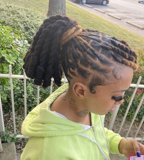 Locs Hairstyles For Women Dreadlocks Updo, Pinned Up Loc Styles, Dreadlock Ponytail Hairstyles Women, Loc Styles Ponytail, Prom Loc Styles, Loc Styles For Prom, Loc Ponytail Styles Black Women, Ponytail Loc Styles, Hair Styles For Dreads