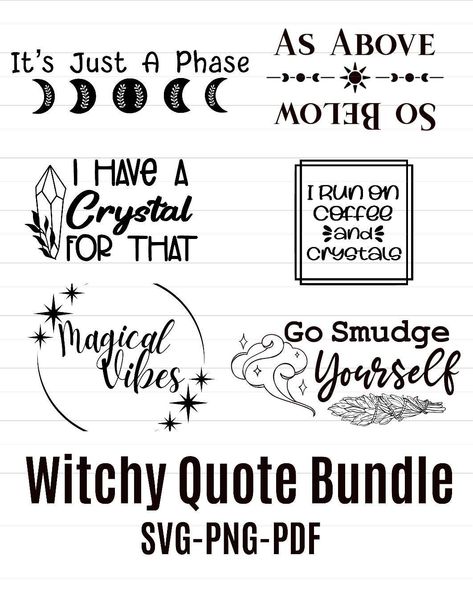 The Witch Is In, Witchy Cricut Ideas, Witchy Sayings Quotes Short, Witchy Business Names, Witchy Cricut Projects, Witchy Svgs, Witchy Svg Free, Witchy Decals, Witchy Crafts To Sell