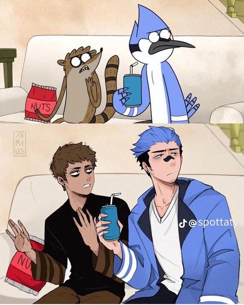 Regular Show Human, Cartoon Characters As Humans, Study Books, Anime Vs Cartoon, Cartoon As Anime, Regular Show, Spanish Books, Anime Version, University College