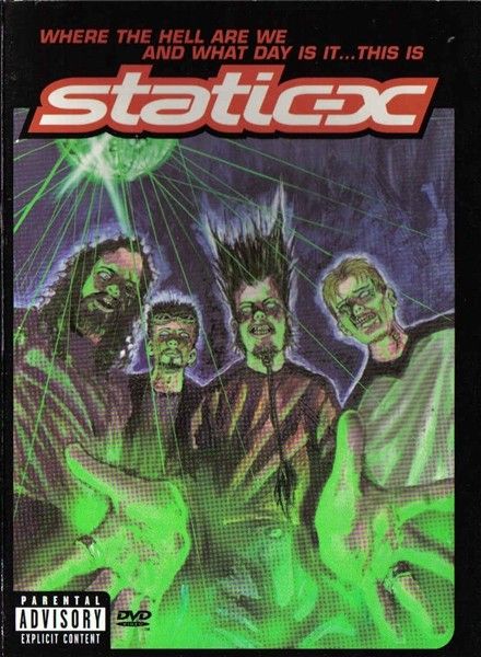 #metal #heavymetal #numetal #industrialmetal #poster #staticx #waynestatic #kenjay #tonycampos #koichifukuda #dvd #rare #rareposter Nu Metal Poster, Korn Posters, Mall Goth Wallpaper, 2000s Posters, Static X, Weird Photography, Heavy Metal Art, Music Poster Design, Metal Albums