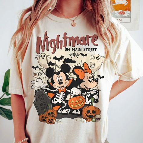 Disneyland 2023, Disney Outfits Women, Cute Disney Outfits, Disney Halloween Shirts, Halloween Tee Shirts, Disneyland Halloween, Retro Disney, Disneyland Outfits, Mickey Halloween