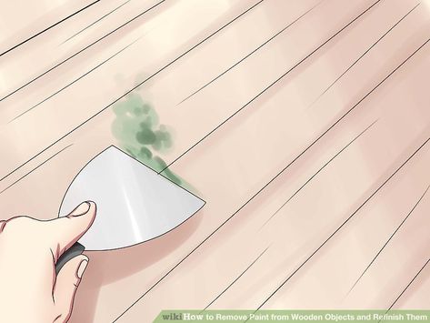 How to Remove Paint from Wooden Objects and Refinish Them How To Remove Paint From Wood, Paint Remover From Wood, Remove Varnish From Wood, How To Remove Stickers From Wood, Remove Old Paint From Wood, Paint Remover, Wooden Bench, Acrylic Painting, Abstract Artwork