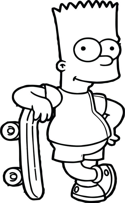 Simpsons Coloring Pages Bart Simpson Coloring Pages Homer And Simpsons To Print Chronicles - birijus.com Bart Simpson Coloring Pages, Bart Simpson Drawing, Happy Birthday Coloring Pages, Sports Coloring Pages, Simpsons Drawings, Coloring Pages Winter, Birthday Coloring Pages, Bible Coloring Pages, Cartoon Coloring Pages