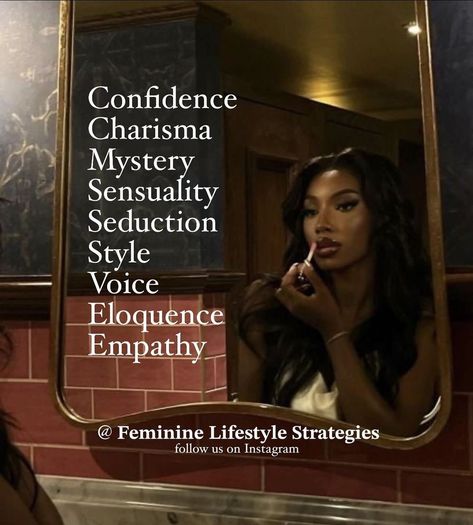 Master these and become a powerful feminine force, who can have whatever she 𝐝𝐞𝐬𝐢𝐫𝐞𝐬. . . . . #reshendarose #femininelifestylestrategies #feminine #energy #master #archtypes #siren #confidence #beauty #style #femininity #mystery #charisma #girltalk #voice #sensuality #seduction #eloquence #empathy #desire #her #she Dark Feminine Secrets, Siren Feminine Energy, Powerful Feminine, Feminine Mystique, Art Of Seduction, Powerful Art, Girl Talk, Beauty Style, Body Language