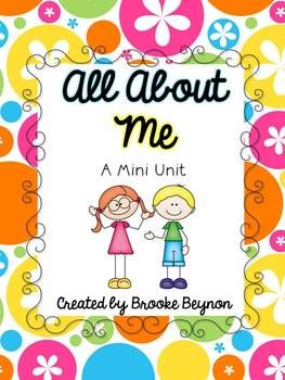 All About Me - Mini Unit Home Day Care, Teachable Moments, Back 2 School, All About Me, Learning Ideas, Mini Book, All About Me!, Mini Books, Teachers Pay Teachers