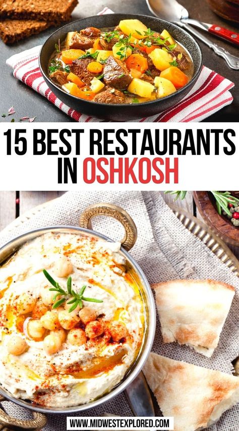 15 Best Restaurants in Oshkosh Easy Travel Food, Cool Restaurants, Carribean Travel, Wisconsin Food, Midwest Road Trip, Oshkosh Wisconsin, North America Travel Destinations, Usa Food, Vacation Meals