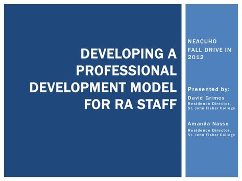 Developing a Professional Development Model for RA Staff Professional Development Plan, Student Affairs, Staff Development, Language Apps, Residence Life, Res Life, Resident Assistant, Door Decs, Training Ideas