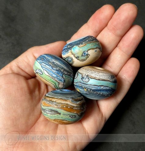 Lamp Working, Lampwork Bead Jewelry, Polymer Beads, Glass Beads Jewelry, Copper Glass, Handmade Glass Beads, Paper Beads, Lampwork Glass Beads, Polymer Clay Beads