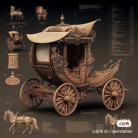 Steampunk Chinese, Victorian Era Aesthetic, Horse Wagon, Diy Router, Fantasy Horses, Props Art, Dragon Warrior, Fantasy Props, Stall Designs