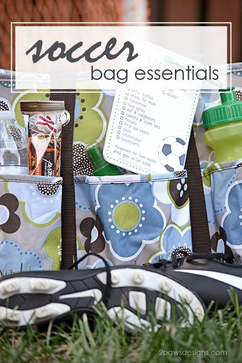 Soccer Bag Essentials, Soccer Mom Bag, Soccer Essentials, Soccer Drills For Kids, Soccer Bag, Soccer Season, Soccer Workouts, Mom Bags, Soccer Practice