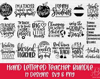 Teacher Student Love, Conversion Chart Printable, Teacher Shirt Svg, Back To School Svg, Love Teacher, Teacher Design, Teacher Png, Teacher Svg, School Svg