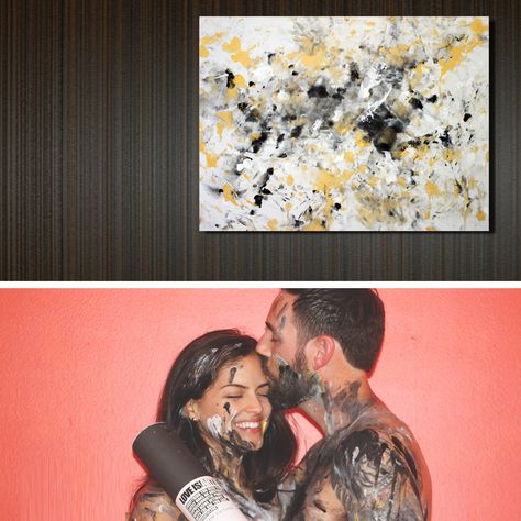 Capture your love on canvas.  Love Is Art Kit - Custom Edition www.loveisartkit.com Funny Groomsmen Gifts, Disposable Slippers, Best Amazon Gifts, Cute Bridesmaids Gifts, Homemade Gifts For Boyfriend, Funny Boyfriend Gifts, Love Articles, Couple Sketch, Uncommon Goods