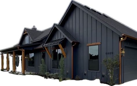 Blue And Cedar House Exterior, Dark Blue Siding House, Dark Blue Siding, Cedar House Exterior, Blue Siding House, Siding House, Blue Siding, Cedar House, Cedar Homes