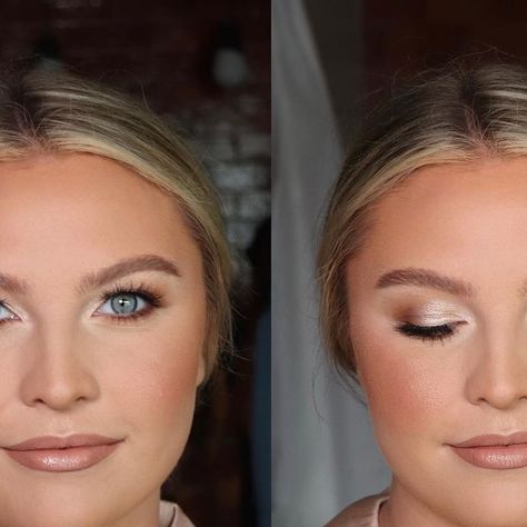 Karly Eldridge | Makeup Artist | More soft glam in 2024 pls👏🏼👏🏼👏🏼 Hit that save button to use this look as your inspo for your next appointment with me�... | Instagram Wedding Makeup Champagne, Champagne Bridal Makeup, Soft Glam, Mini Wedding, Bride Makeup, Artist On Instagram, Dress Ideas, Maid Of Honor, Bridal Makeup