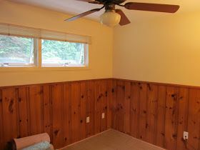 Painted Wood Paneling, Paint Over Wood Paneling, Painting Over Paneling, Wall Paneling Makeover, Wood Paneling Makeover, Paneling Makeover, Small Bedroom Remodel, Painting Wood Paneling, Bedroom Remodel