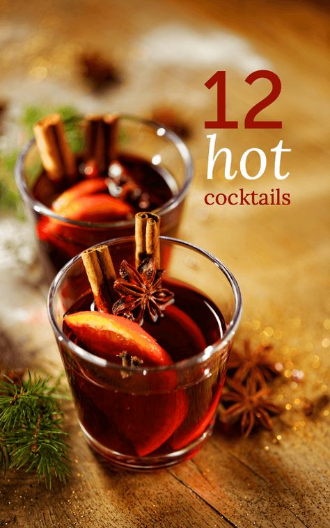 12 Hot Cocktails to Keep you Warm Cocktail Original, Warm Cocktails, Hot Cocktails, Winter Drink, Winter Cocktails, Coffee Cocktails, Winter Drinks, Irish Coffee, Alcohol Drink Recipes