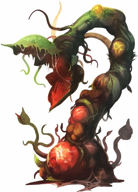 Strange New World: Random Alien Plant Generator Plant Monster, Alien Plants, Alien Concept, 다크 판타지, Monster Concept Art, Alien Creatures, Plant Drawing, Fantasy Monster, Carnivorous Plants