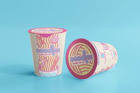 #graphicdesign #design #branding #branddesign #cupnoodles #ramen #noodles #packaging #productdesign #vectorart #illustration Cup Ramen, Noodle Art, Brand Packaging Design, Cup Noodles, Creative Poster Design, Ramen Noodles, Creative Posters, Packaging Design Inspiration, Cup Design