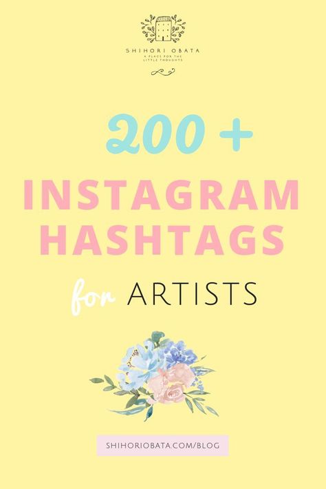 200 Instagram Hashtags for Artists and Creatives // Here is a list of over 200 hashtags to help artists get noticed on Instagram. Use the best hashtags for your own genre of art and grow your following. #art #artisttips #arttips #creativebusiness Art Page Name Ideas For Instagram, Creative Names For Art Business, Instagram Art Page Ideas, Art Hashtags, Hastag Instagram, Arte Grunge, Name For Instagram, Instagram Names, Instagram Marketing Tips