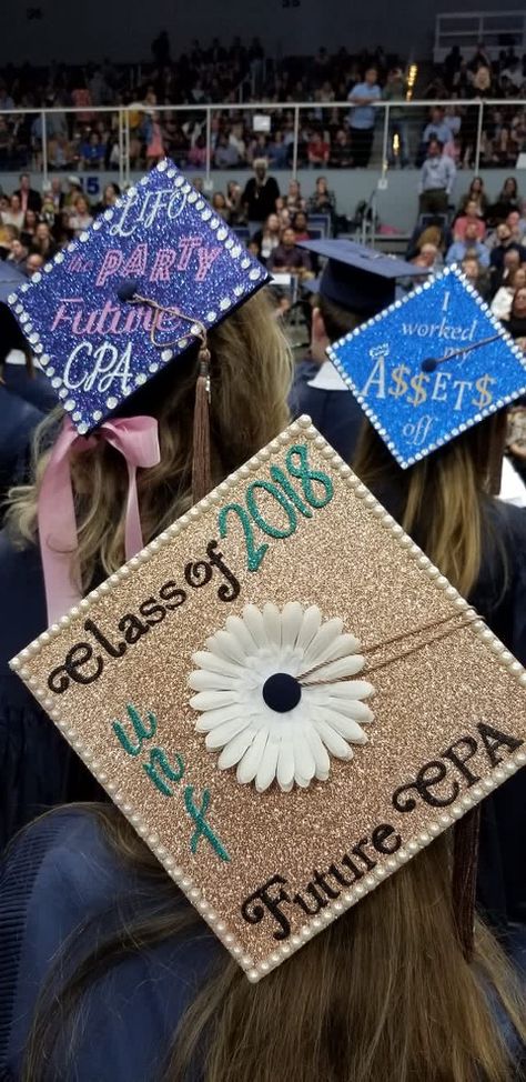 Accountant Graduation Cap, Accounting Degree Graduation Cap, Accounting Graduation Cap, Business Graduation Cap, Vision Binder, Master's Graduation, Accounting Major, College Grad Party, Accounting Degree