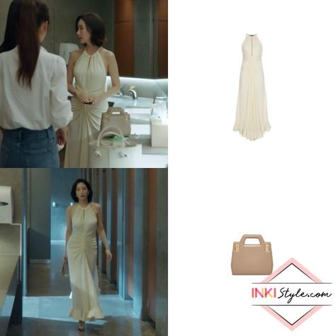 'Marry My Husband' Episodes 1-4 Fashion: Park Min-Young As Kang Ji-Won #kdrama #koreandrama #kdramafashion #koreanfashion #parkminyoung Marry My Husband Kdrama, Kdrama Dress, Drama Clothes, Ladybug Kiss, Husband Fashion, Young Outfit, Marry My Husband, Business Girl, Stand Collar Blouse