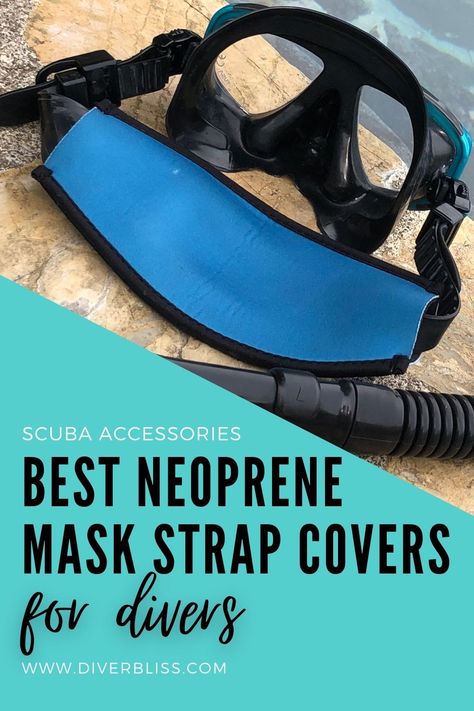 Scuba mask strap covers are one of the diving accessories you think you don't need but must have. Here are 10 best neoprene dive mask strap covers you can use. Scuba Mask, Scuba Equipment, Scuba Diving Mask, Gifts For Scuba Divers, Rescue Diver, Dive Mask, Mask Strap, Scuba Diving Gear, Best Scuba Diving