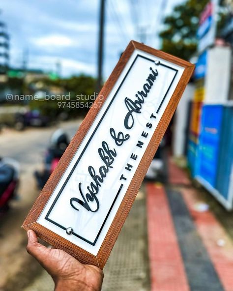 SD Name Boards (@name_board_studio) • Instagram photos and videos Wooden House Decoration, Door Name Plates, Name Boards, House Names, Wooden House, Name Plate, Photo And Video, Instagram Photo, Instagram