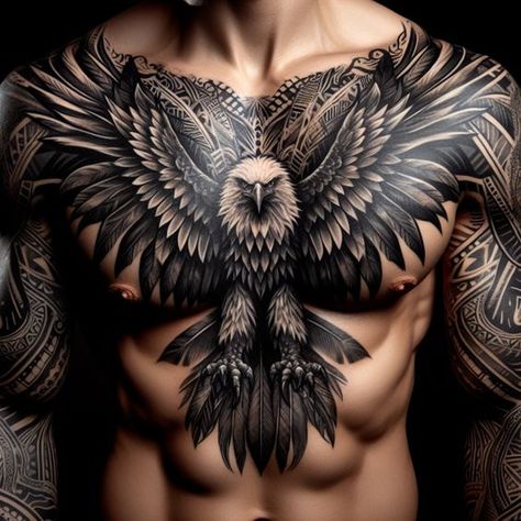 Capture the essence of freedom with these powerful eagle tattoo designs. Symbolizing strength and vision, let your ink take flight. 🦅 Bird Chest Piece Tattoo, Eagle Chest Tattoo Men, Eagle Tattoo On Back, Eagle Tattoo Chest, Lore Idea, Eagle Tattoo Men, Usmc Tattoos, Eagle Back Tattoo, Chest Tattoo Sketches