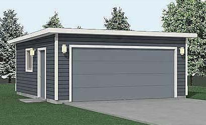 Compact 2 Car Flat Roof Garage Plan 400-1FT 20' x 20' by Behm Design. Ready to Use PDF Garage Plans in all Sizes and Different Styles call us 1-800-210-6776 30x40 Garage, Flat Roof Garage, Adu Plans, Garage Canopies, 2 Car Garage Plans, Garage Build, Garage Pergola, Roofing Design, Garage Designs