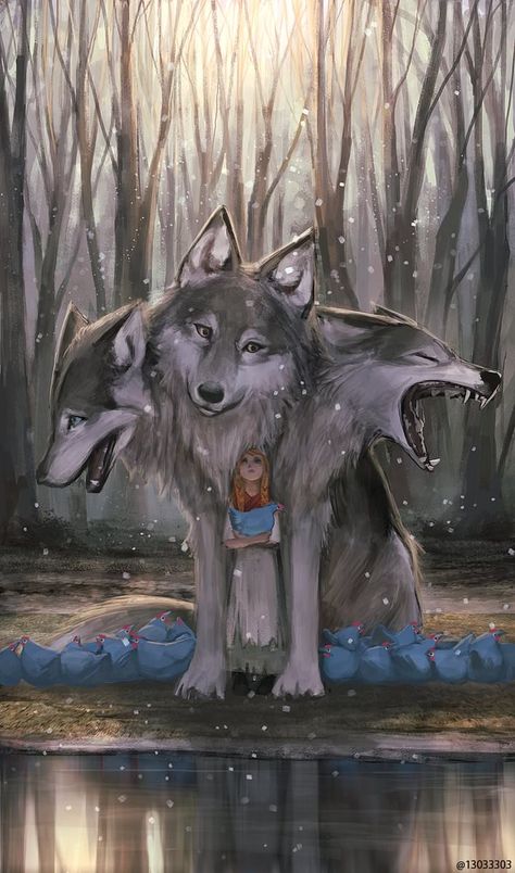 Creature Fantasy, Giant Animals, Mystical Animals, Fantasy Wolf, Mythical Animal, Cute Fantasy Creatures, Fantasy Beasts, Have Inspiration, Creature Drawings