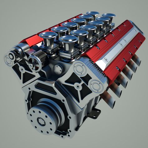 V12 Engine model 3D $19 - .vue .dae .blend .fbx .obj .3ds .c4d - Free3D Jet Turbine Engine, Electric Car Engine, Jet Turbine, Engine Working, Toyota Hybrid, Lexus Lc, Best Wallpaper Hd, Turbine Engine, V12 Engine